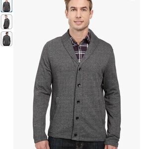 Perry Ellis Gray Cardigan Sweater Top
